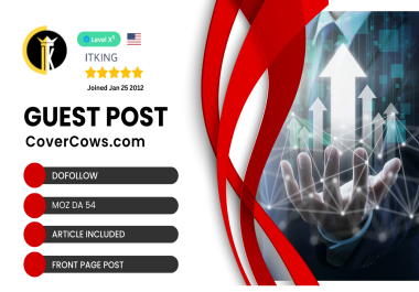 Write and Publish guest post article on CoverCows. com