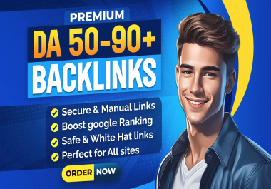 I will build 100 high authority da 65 plus dofollow SEO backlinks for your website