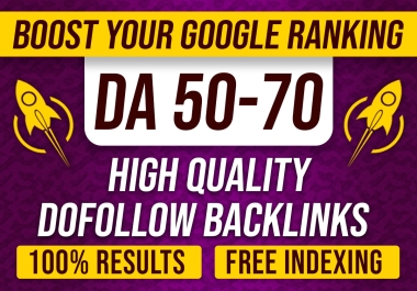 I will create high authority TF,  DA,  DR 80 up to SEO dofollow backlinks