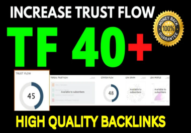 Increase Majestic Trust Flow,  Majestic TF 40 plus