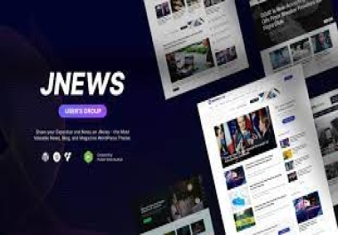 I will install jnews theme to your wordpress news site