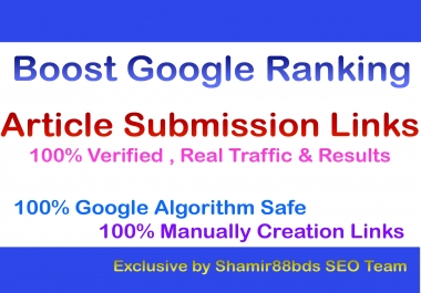 Verified 20 Aarticle Suubmission Links DA50+ Qty 3 - Buy 3 Get 1 Free