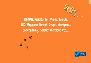 32 Manual Back Links Reddit Vimeo tumblr ted myspace twitch tumblr DA 70 to 99