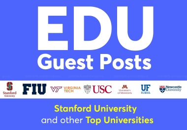 2 Edu Guest Posts on TOP Universities DA 60 - 95 DoFollow Links