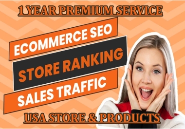 1 Year PREMIUM USA E-commerce Website & Product SEO Optimization & Promotion