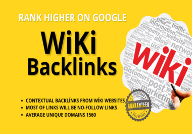 Boost Your SEO - Create 2500 Wiki Backlinks for Your URL and Keywords