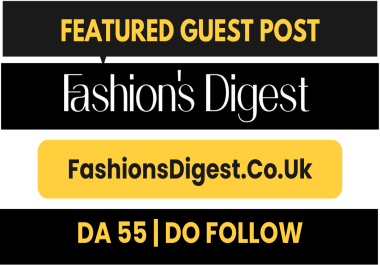 I will fashion guest post on FashionsDigest,  FashionsDigest. co. uk