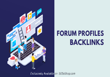 Get 1100+ Forum profiles backlinks from high quality forums