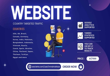 Custom website traffic services for my clients