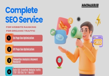 Complete SEO Service for Website Ranking Off and On Page SEO