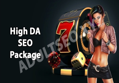 DA SEO Package For Casino & Adult Websites - 325 backlinks