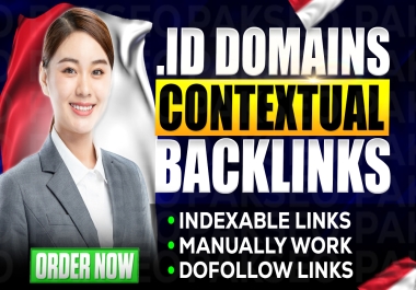 GET 100 Premium Indonesian. ID PBN backlinks domain DA & DR 30+ boost your website seo in Indonesia