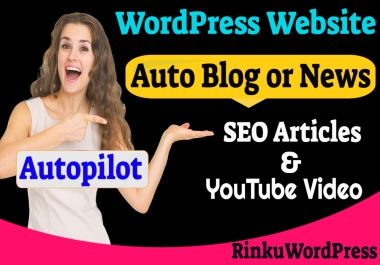 create auto blog or wordpress news website