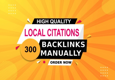 I will Do 300 USA Local Citations. You will get best work. Satisfaction Guaranteed