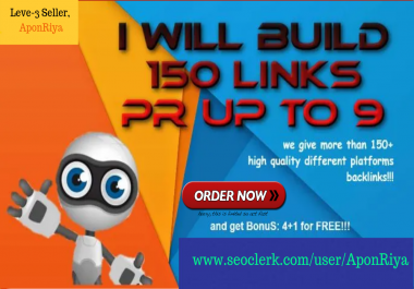 I Do Build 150 Links Pr Up To 9,  High Atothority Web 2.0 Backlinks' DA/PA/CF