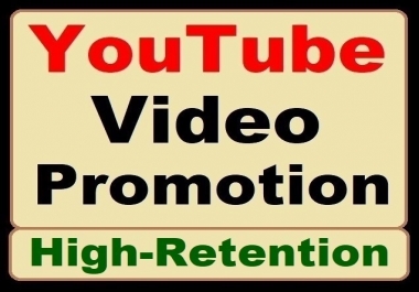 YouTube Video Organic Promotion High Quality Marketing