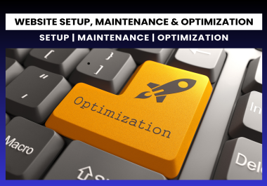 Website setup,  maintenance or optimization