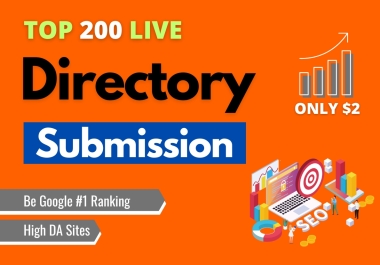 High authority 200 Directory Submission SEO Backlinks