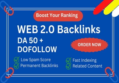 High Quality 200 Web 2.0 SEO Backlinks