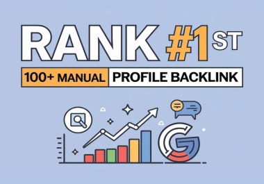 I will create manually 100 profile backlink with high DA PA website