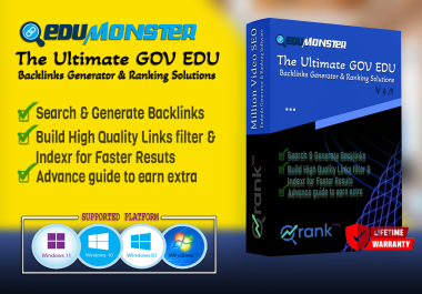 Black Friday OFFER - EdduGBlaster - Generate Goov Eddu Websites Backlink Easy Ranking Software