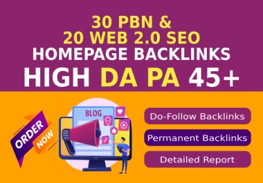 I Will Create 30+ PBN Backlinks & Web 2.0 Backlinks For Google Ranking