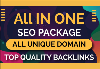 All In One Premium SEO Link Building Backlinks Package