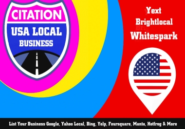 30 YEXT and BrightLocal citation for US local businesses