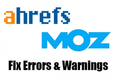 I will fix ahrefs or moz pro SEO site audit error