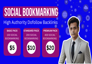 High Authority bookmarks SEO Backlinks to get organic traffic