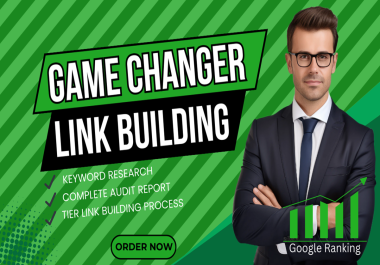 Game changer link building manually off page seo backlinks service