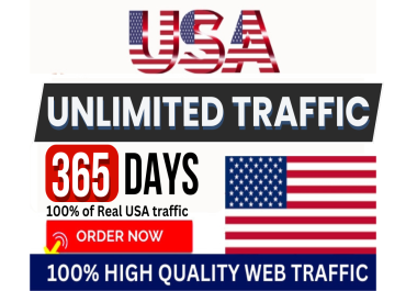 Get organic USA traffic premium quality real traffic to your website