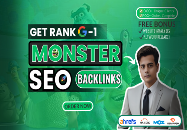 Rank Fast Your Website with High DA Dofollow Monster SEO Backlinks