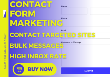 Bulk Contact Form Marketing 40,000 Direct Messages