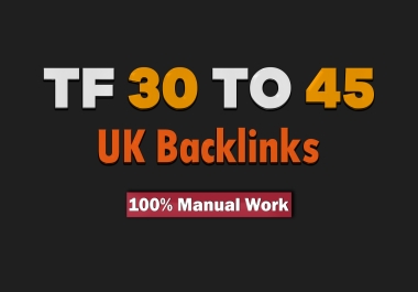 Buy 10 High Authority UK Backlinks from TF 30+ Websites