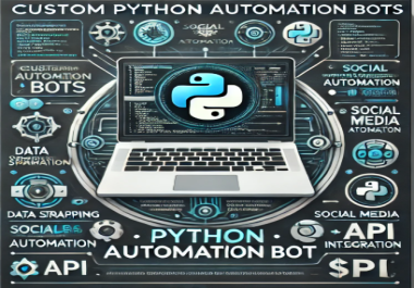 I Will Create Custom Python Automation Bots for Your Needs