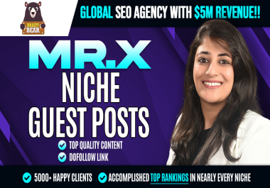 Write and Publish 10 high DA Premium Niche Guest Post on High Authority sites