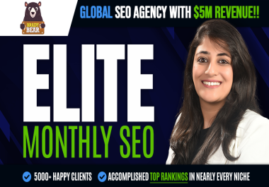 ELITE Monthly SEO Package for Google Top Ranking