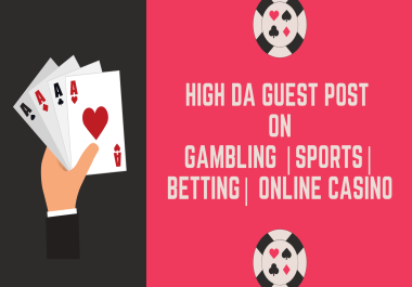 35 High DA SEO Backlinks on Gambling,  Online Casino,  Sports & Betting sites