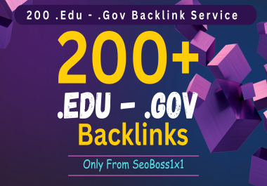 200+ High Quality ED0 and G0V backlinks to boost your ranking