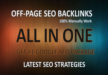 All In One Manual SEO powerful mix backlink Package