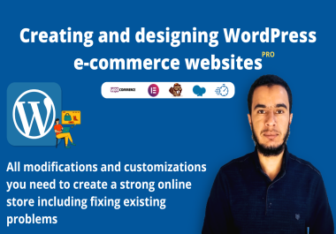 I will create an attractive and modern ecommerce wordpress website for your business