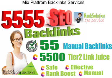 5555+ Mix Platform Backlinks Web2,  Profile,  Wiki,  Bookmark,  Edu-Gov And 5500+ Tier2 Link Juice