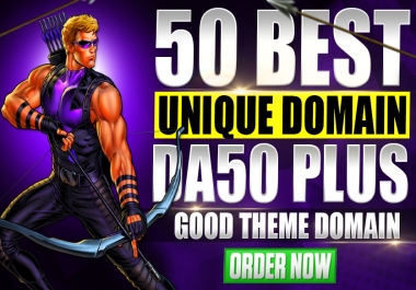 50 Best Unique Domain da 30 plus good thems domains