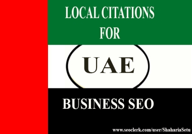 25 live uae local citations backlinks for local seo listing