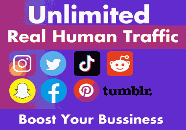 Get PREMIUM 30 Days Unlimited Real Human Traffic