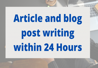 I will write an SEO optimised article for your blog or website