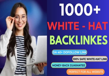 1000 seo backlinks high quality dofollow high da authority link building service