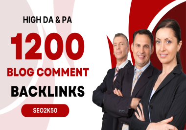 Build 1200 Unique domains High Da Pa Manually Blog Comments Backlinks To Boost Website