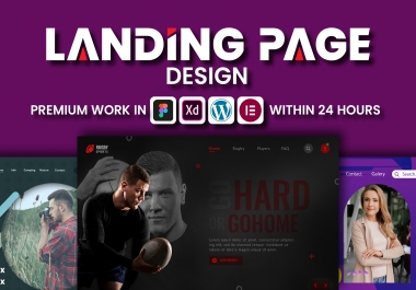 I will do responsive wordpress landing page design using Elementor Pro